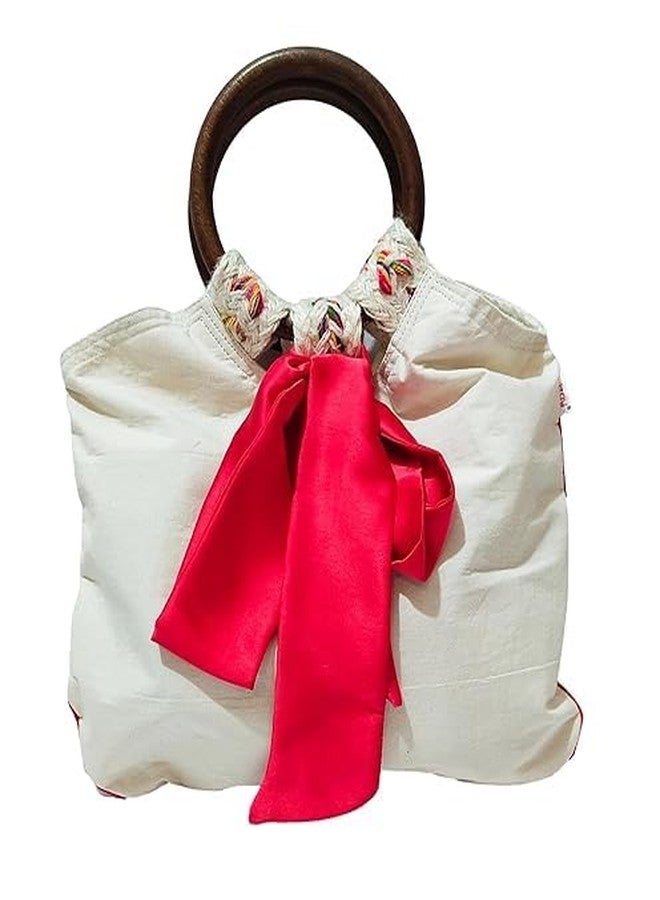 ATHZ semi formal high fashion ladies handbag Plain | Fabric | Cotton | - Image 1